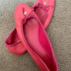 Coach Hot Pink Ballet Flats 9.5